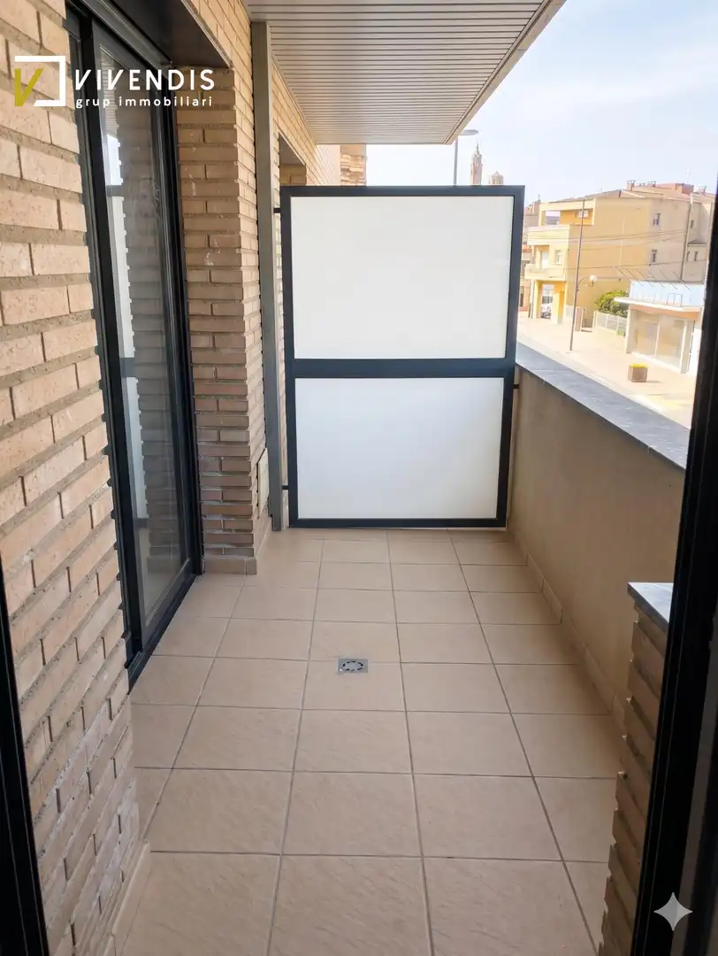 Balcony of Flat for rent in Almenar  with Heating, Terrace and Furnished