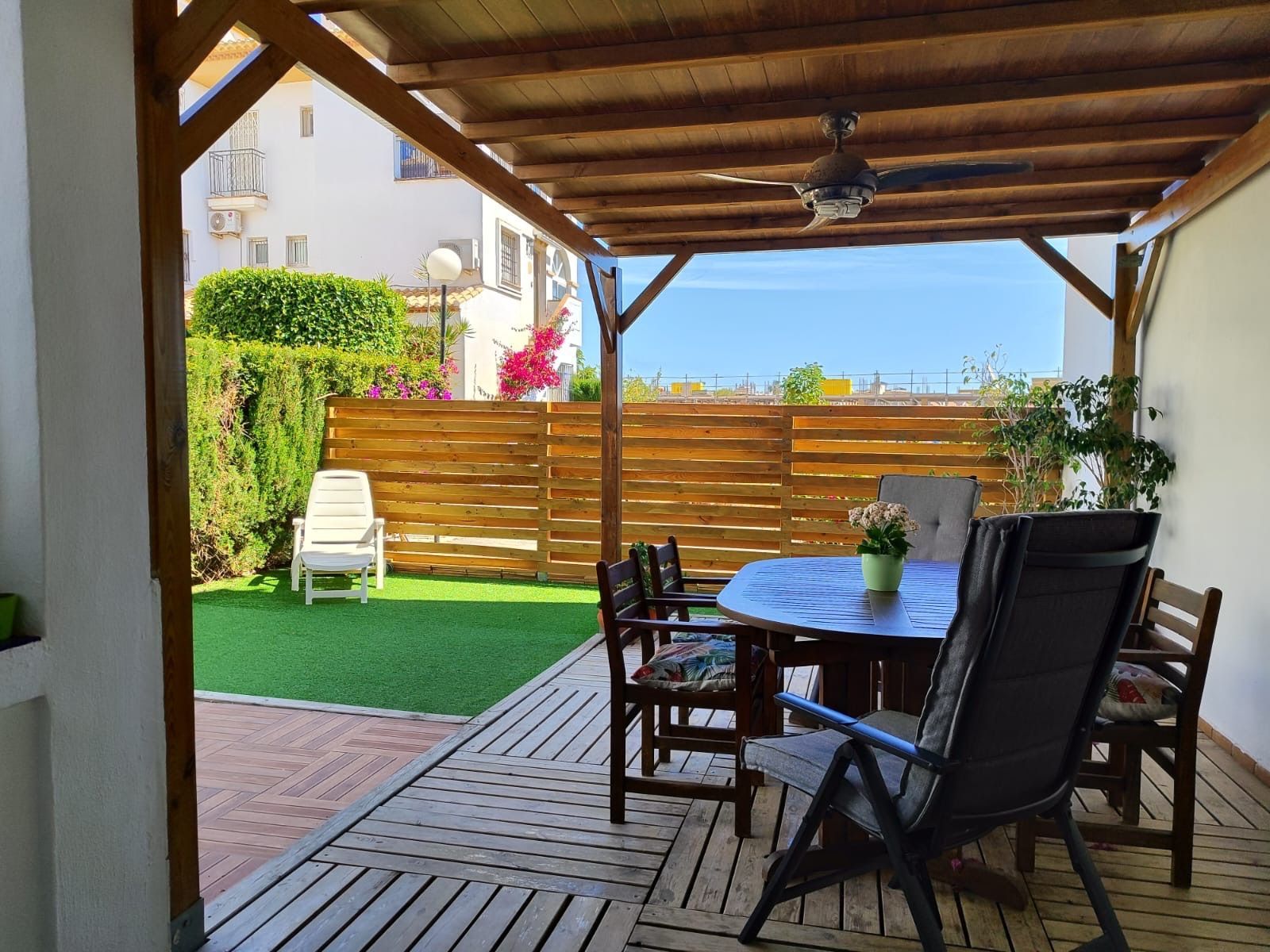 Terrace of Flat to rent in Orihuela  with Air Conditioner, Heating and Private garden