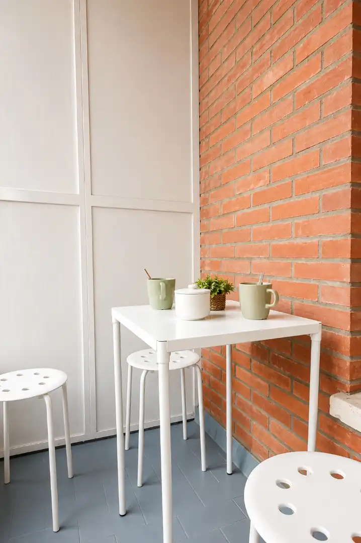Terraza de Piso de alquiler en Santa Cruz de Bezana con Calefacción, Terraza y Amueblado