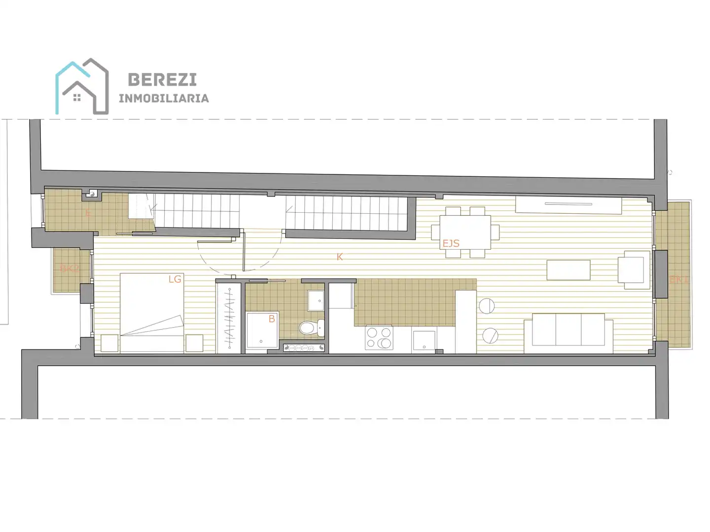 Wohnung mit Terrasse zum Verkauf in Eskinarruaga Kalea 10, imagen 2