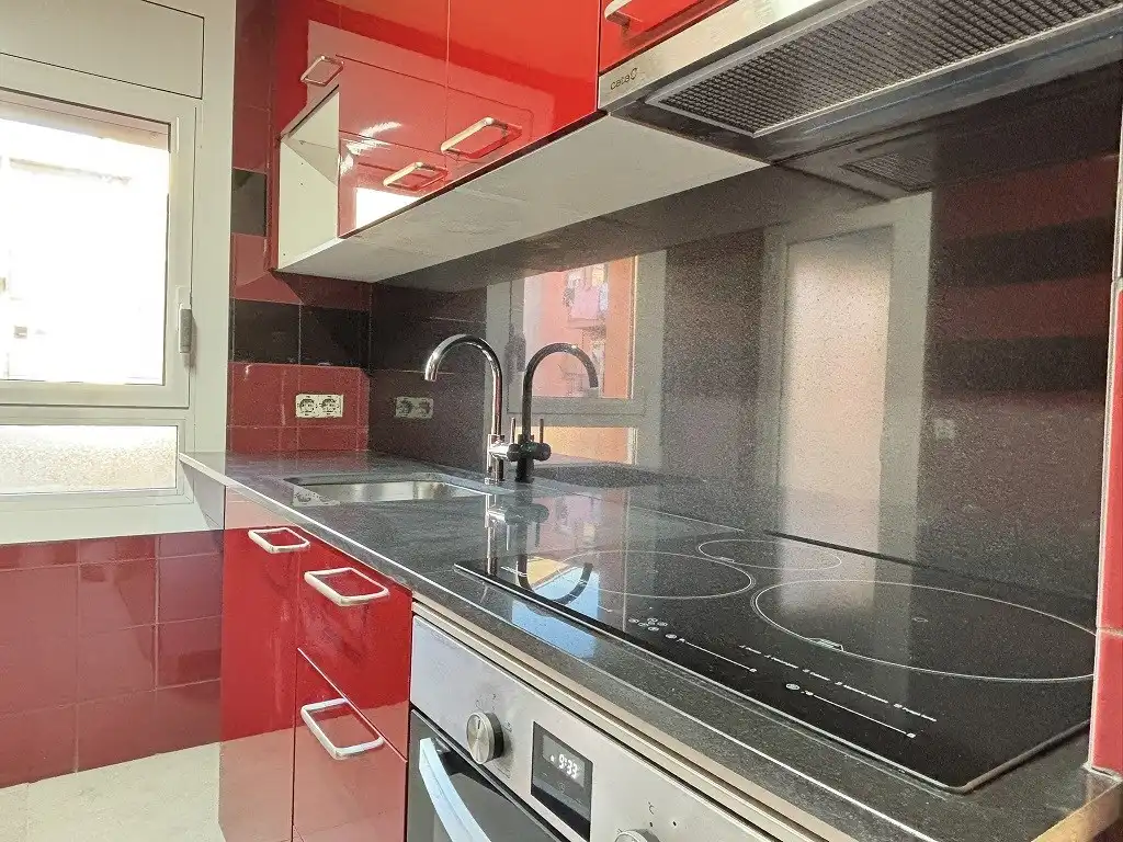 Kitchen of Flat for sale in Sant Joan Les Fonts  with Heating, Storage room and Balcony
