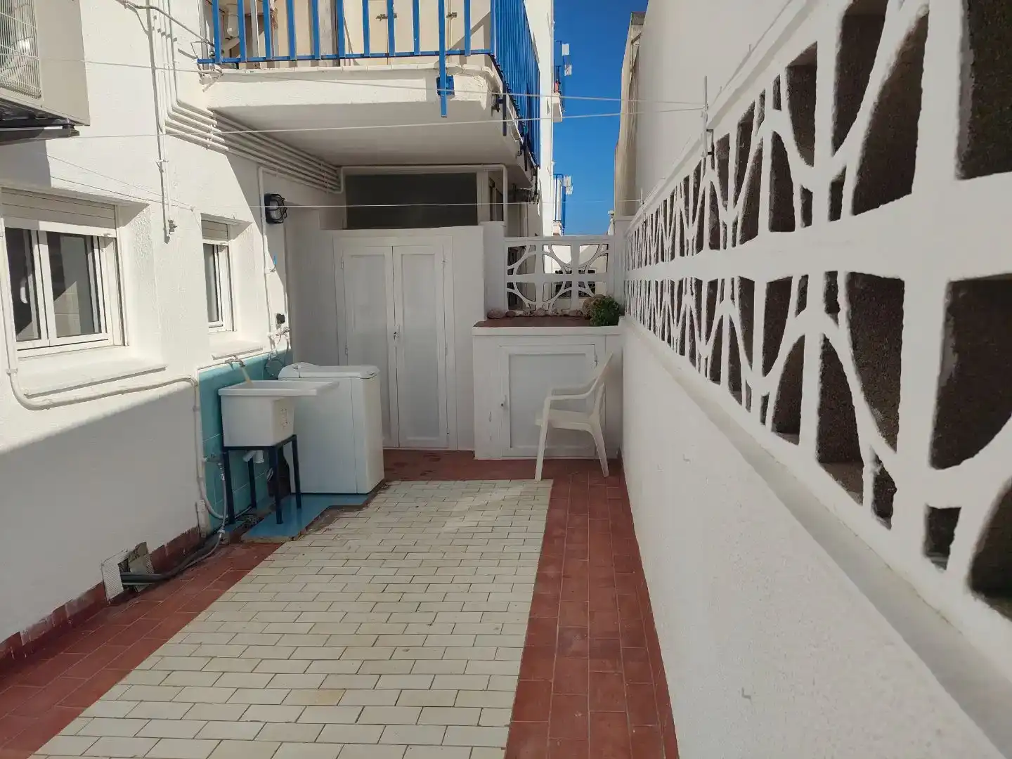Terrasse von Wohnung zur Miete in L'Ampolla mit Klimaanlage, Abstellraum und Möbliert