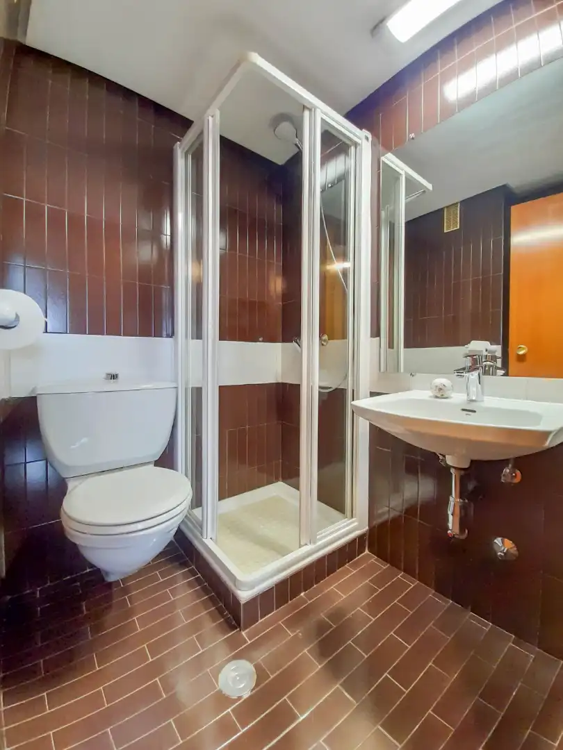 Bathroom of Flat for rent in Madrid  with Heating, Parquet flooring and Terrace