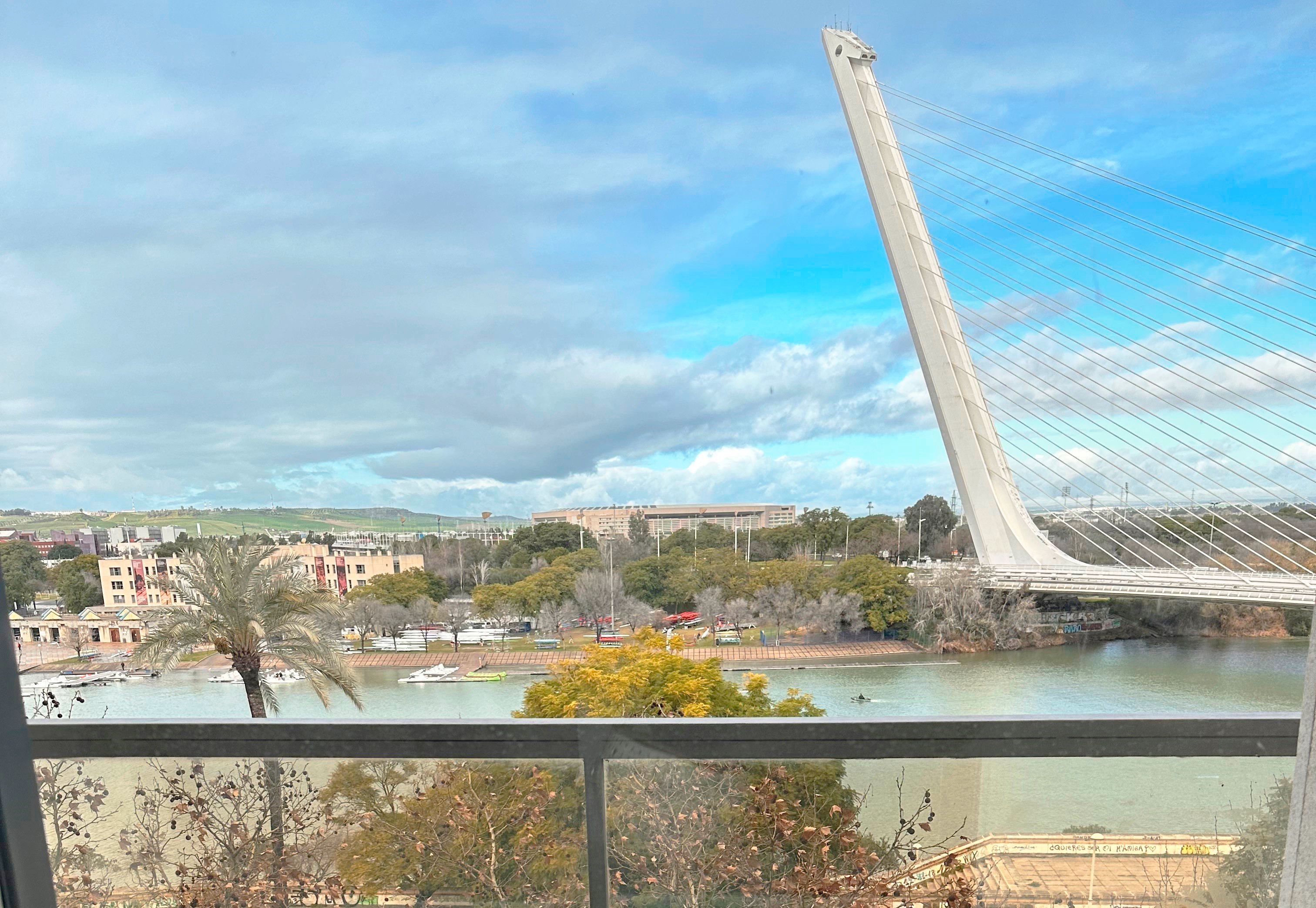 Exterior view of Flat for sale in  Sevilla Capital  with Private garden, Terrace and Swimming Pool