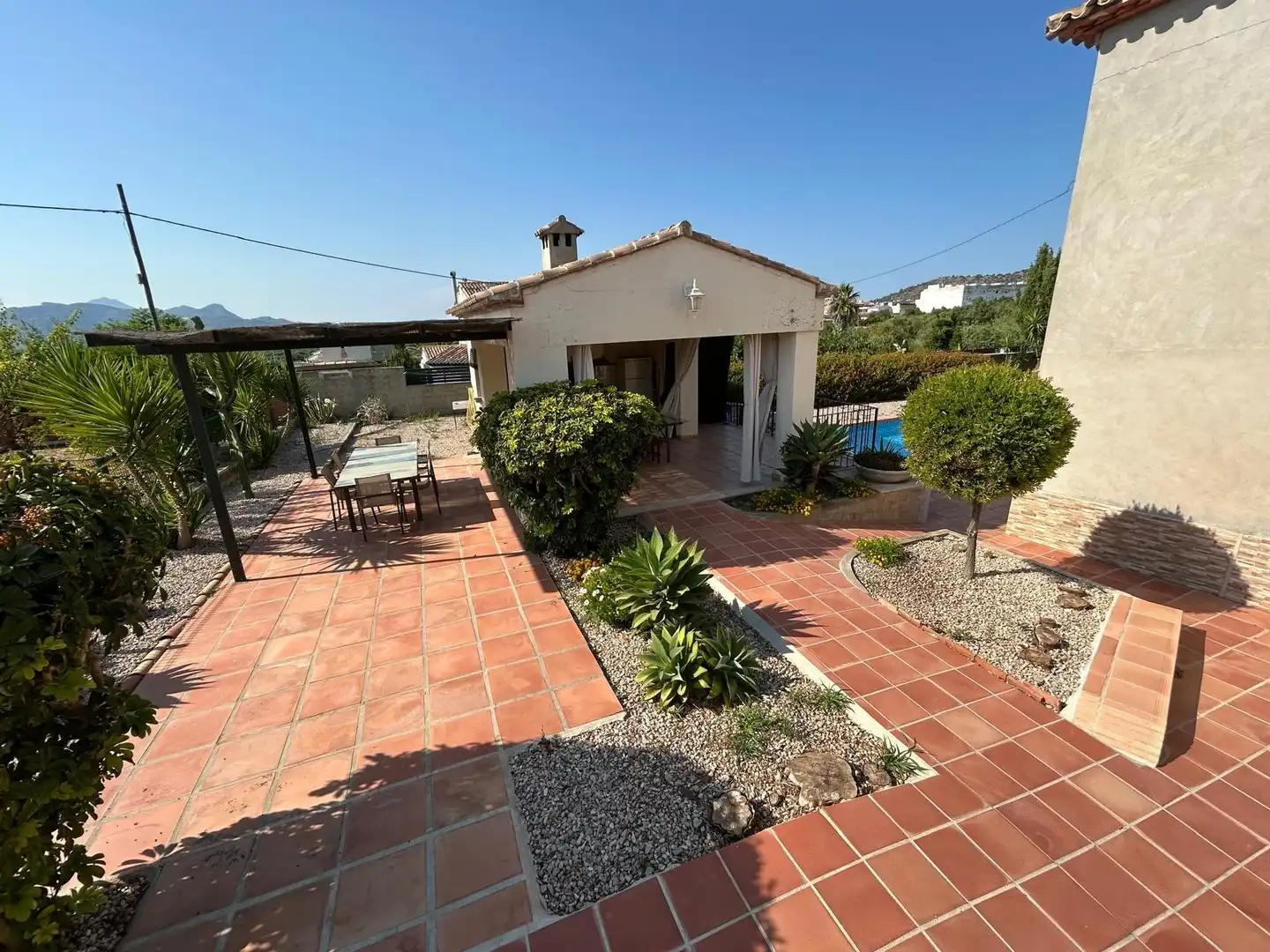 Vista exterior de Casa o chalet en venta en La Font d'en Carròs con Aire acondicionado, Calefacción y Jardín privado