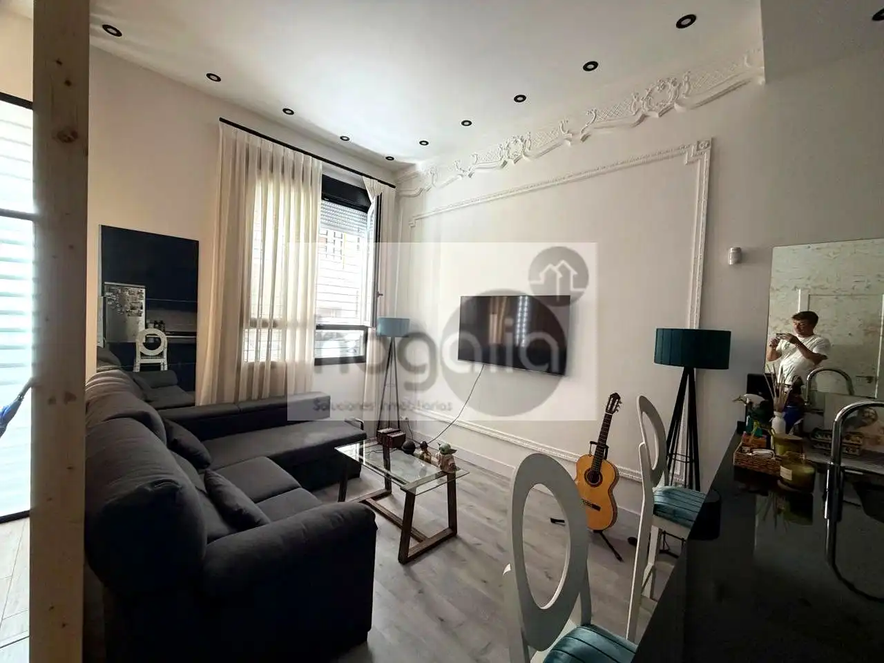 Sala de estar de Planta baja de alquiler en Sevilla con Aire acondicionado y Amueblado