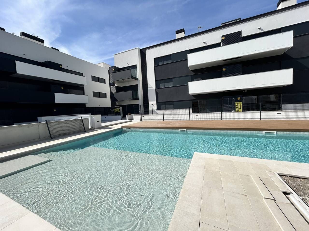 Swimming pool of Flat for sale in Cubelles  with Air Conditioner, Heating and Parquet flooring
