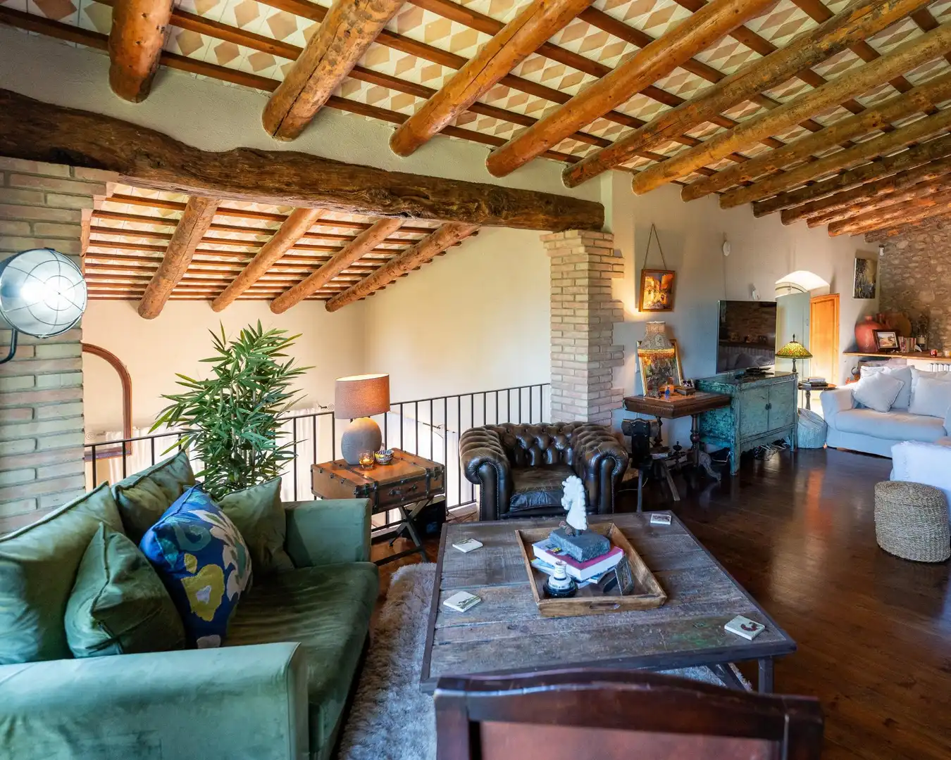 Sala de estar de Finca rústica en venta en Esponellà con Calefacción, Jardín privado y Terraza