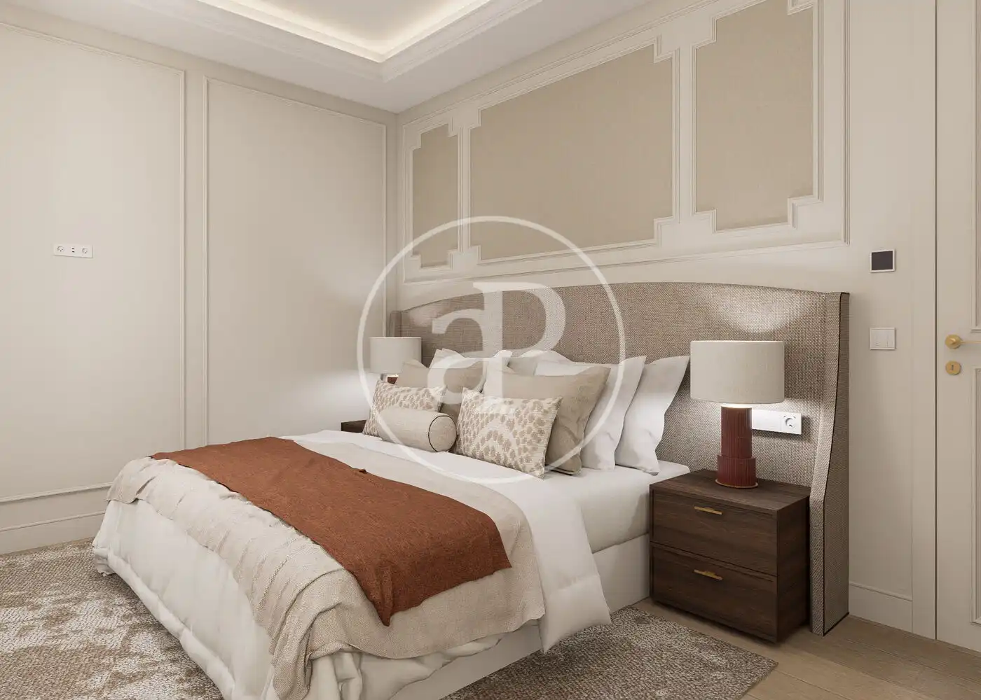 Bedroom of Flat for sale in Madrid  with Air Conditioner, Heating and Furnished