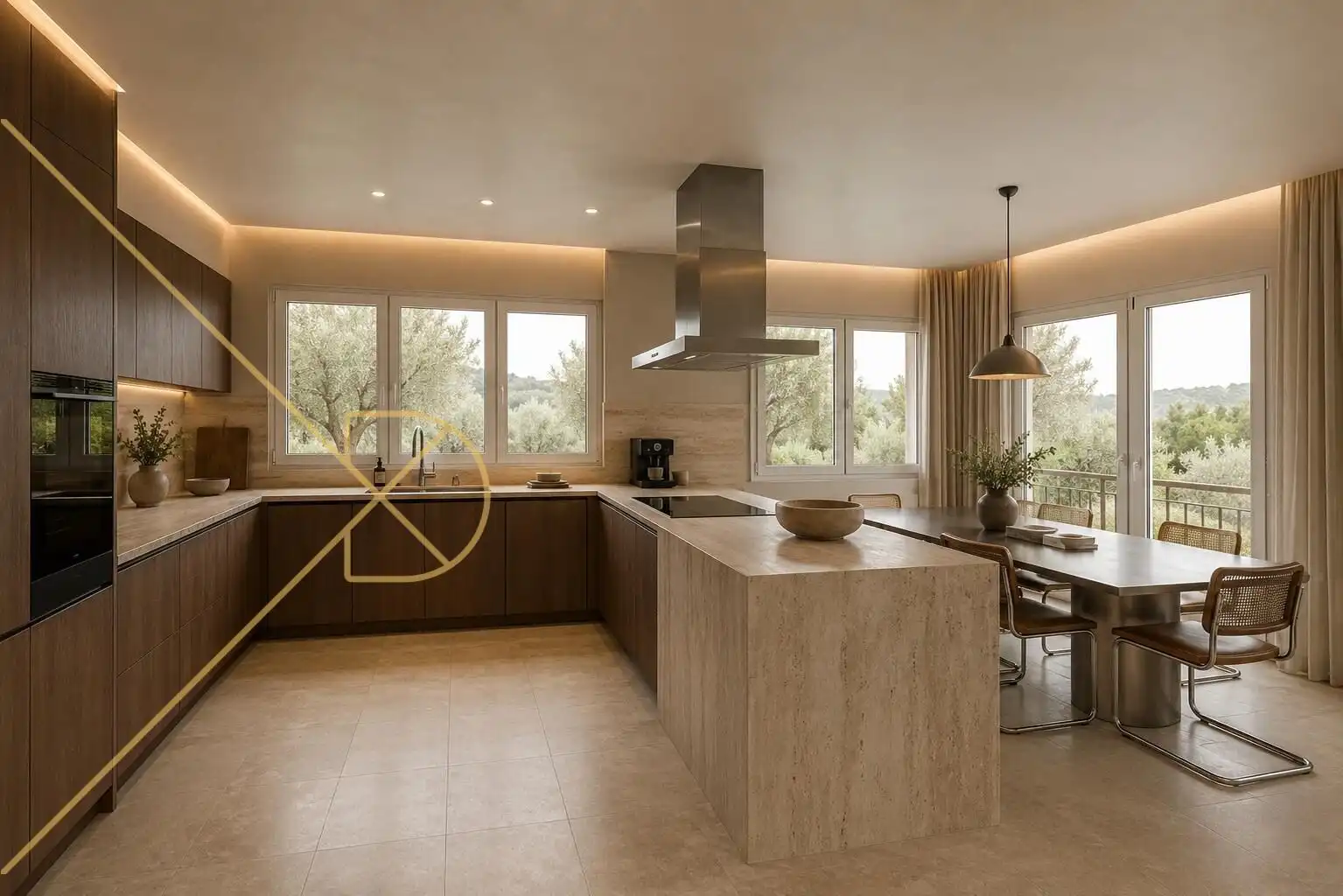 Kitchen of Houses for sale in Sant Just Desvern  with Air Conditioner, Heating and Private garden