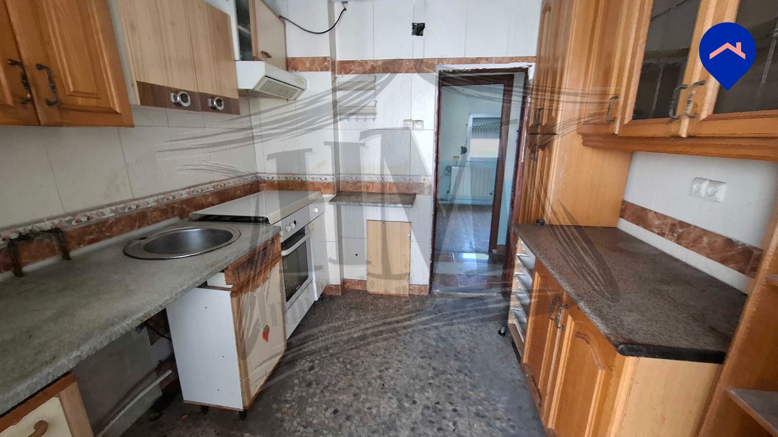 Kitchen of Flat for sale in  Madrid Capital  with Air Conditioner, Heating and Parquet flooring