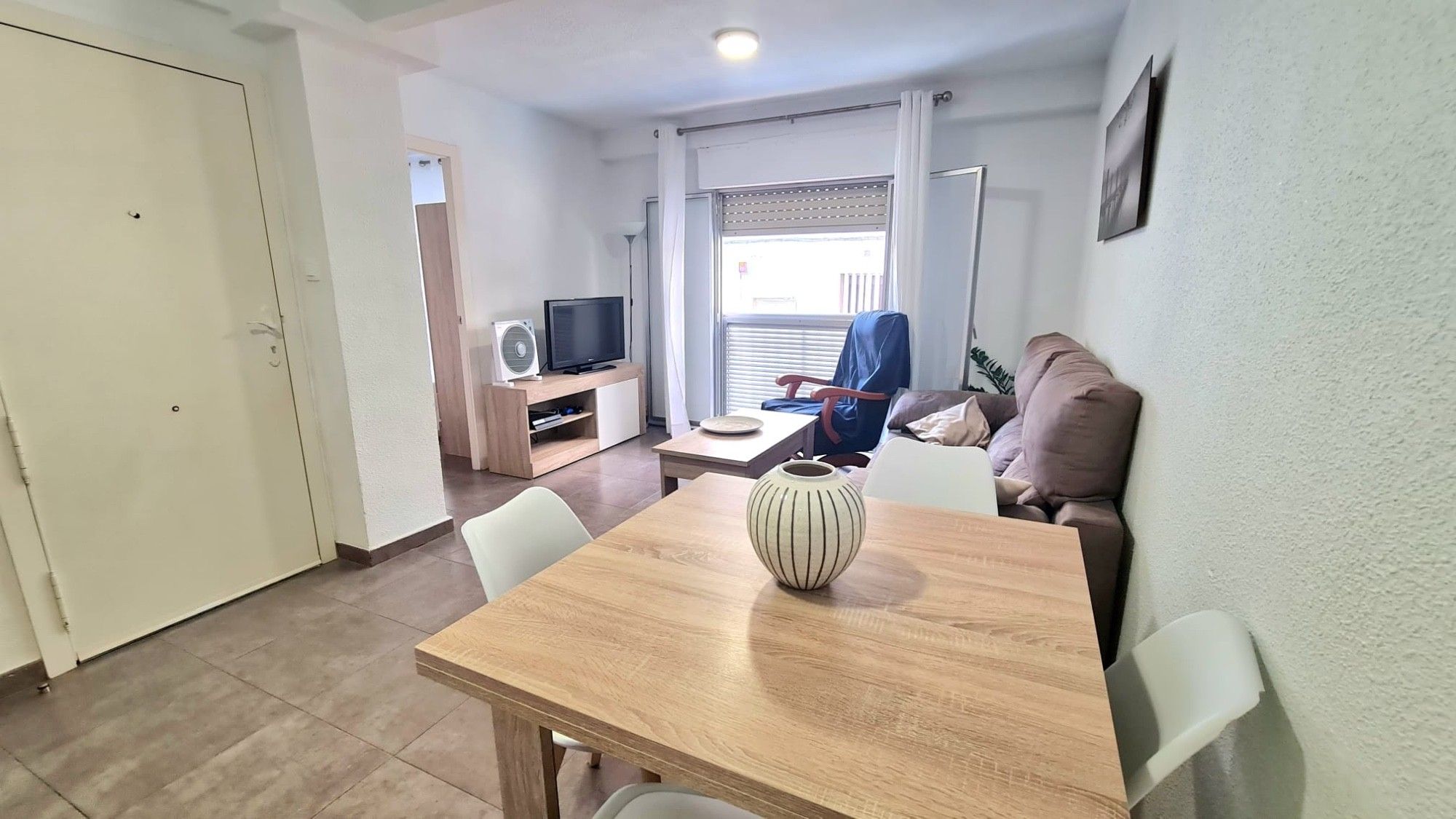 Wohnzimmer von Wohnungen miete in Santa Pola mit Heizung, Möbliert und Waschmaschine