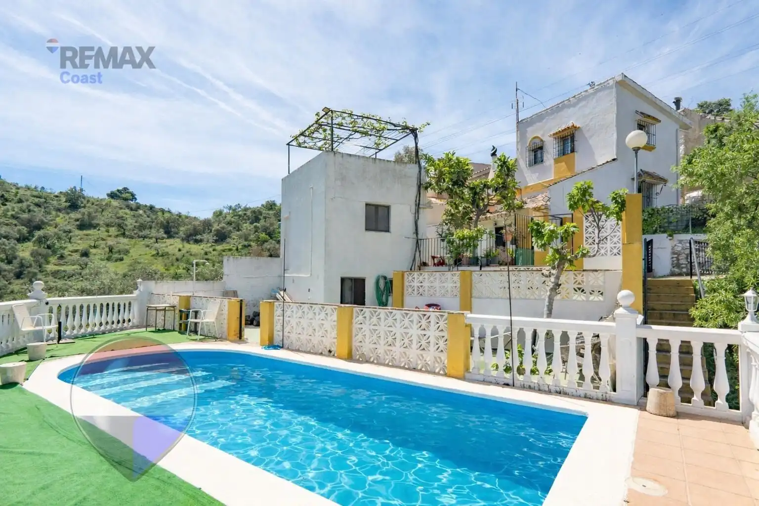 Piscina de Finca rústica en venda en Málaga