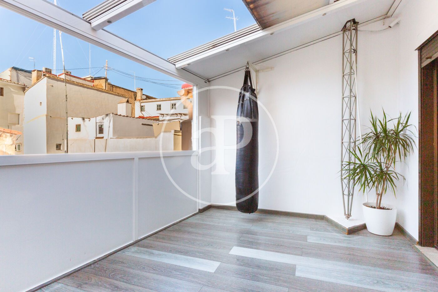 Balcony of Attic for sale in  Valencia Capital  with Air Conditioner, Heating and Terrace