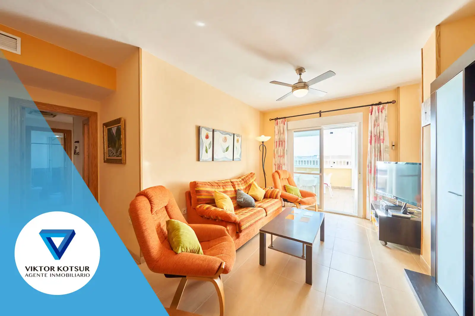 Living room of Attic for sale in Roquetas de Mar  with Air Conditioner, Heating and Terrace