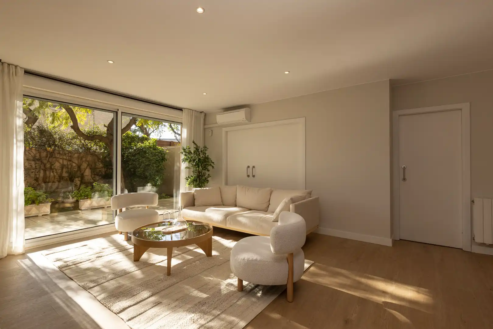Wohnzimmer von Wohnung zum Verkauf in Badalona mit Klimaanlage, Heizung und Privatgarten