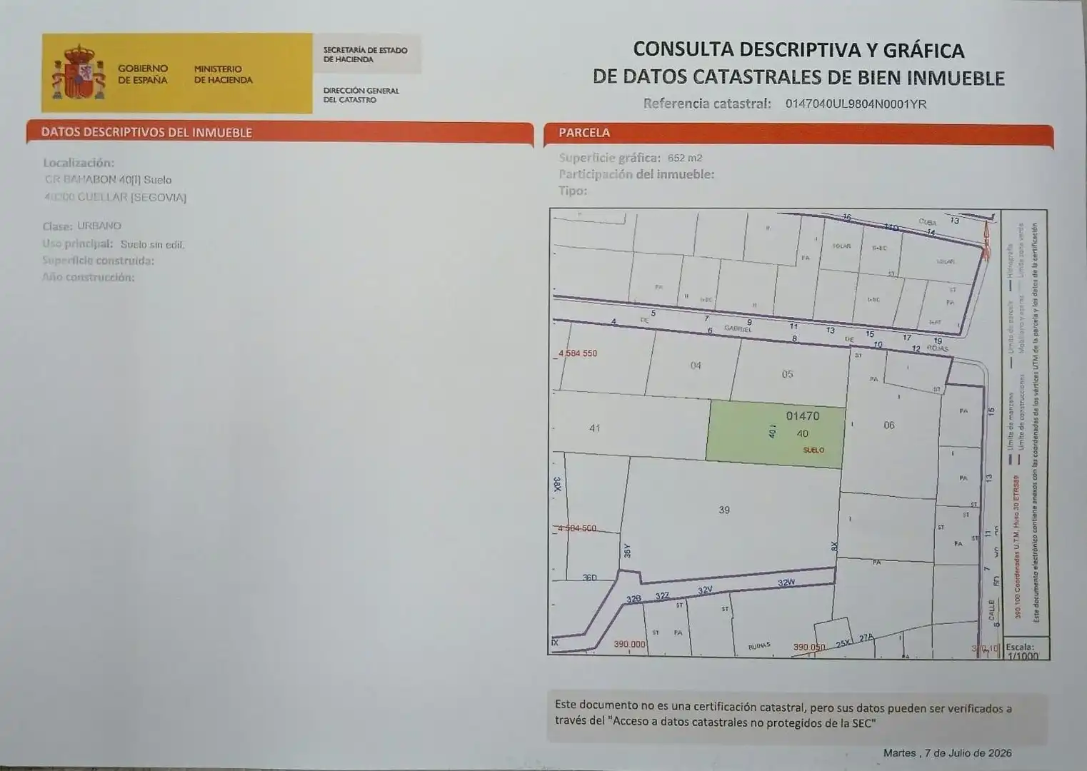 Terreno residencial en venta en Cuéllar, imagen 6