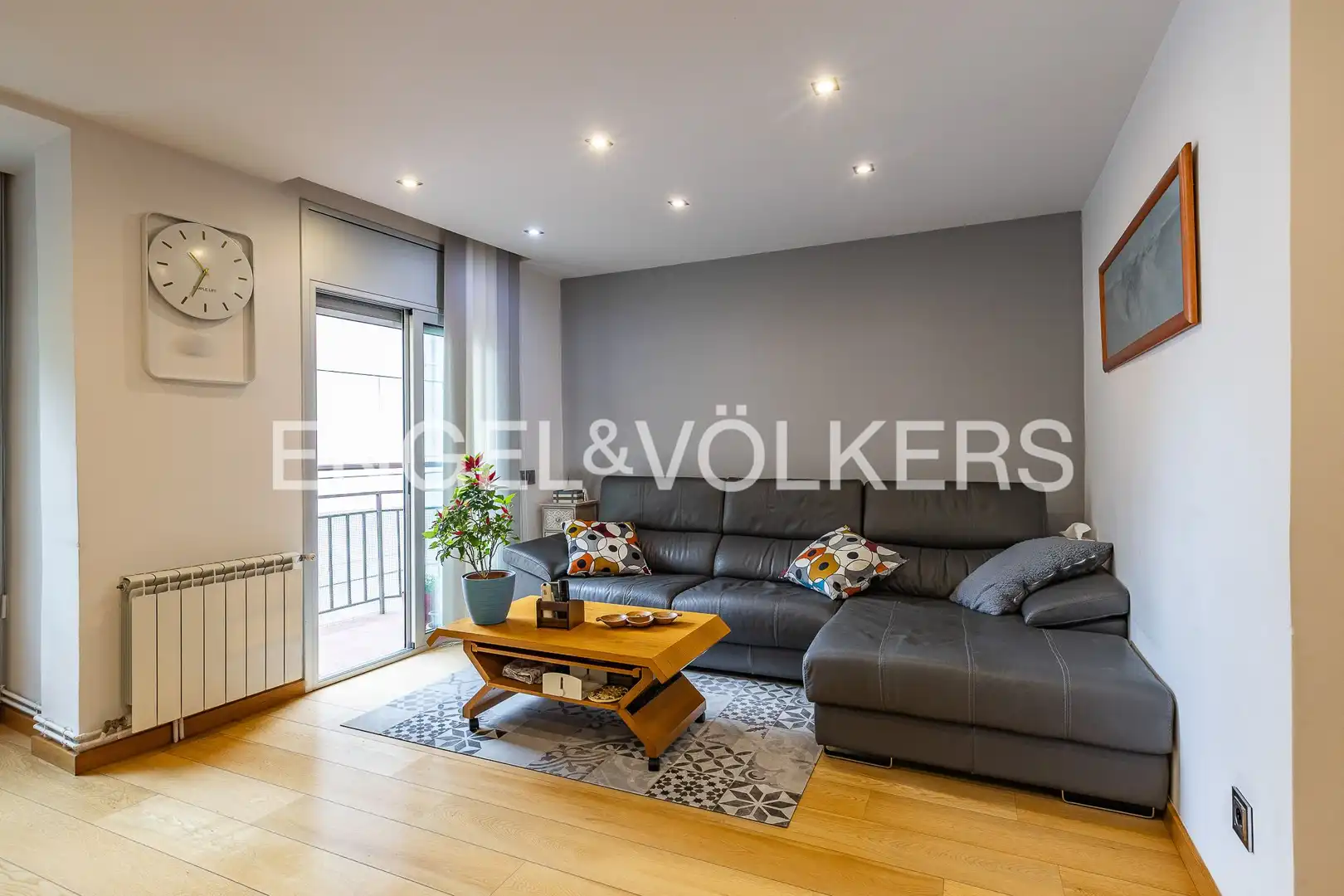 Wohnzimmer von Wohnung zum Verkauf in Barcelona mit Klimaanlage, Heizung und Abstellraum