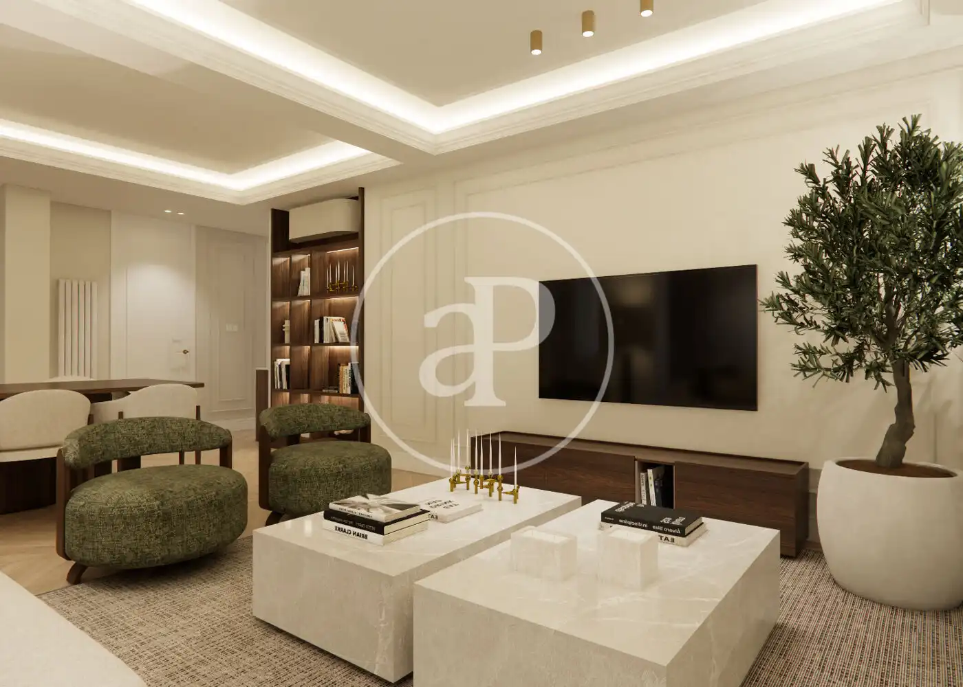 Living room of Flat for sale in Madrid  with Air Conditioner, Heating and Storage room