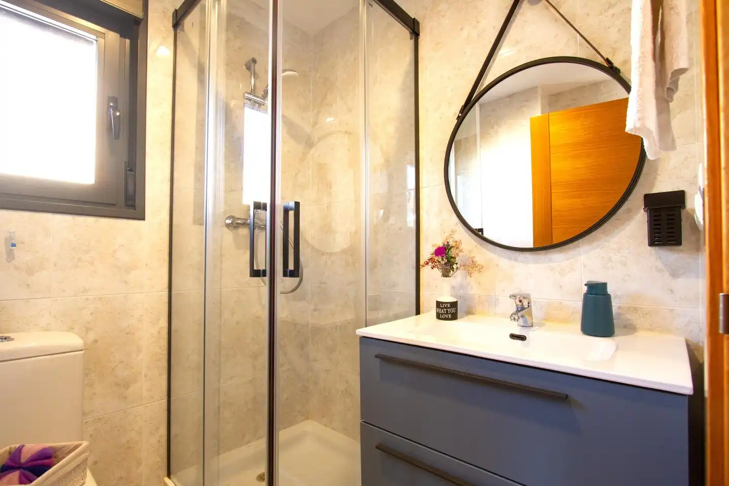 Baño de Casa o chalet en venta en Aoiz / Agoitz con Jardín privado, Terraza y Amueblado