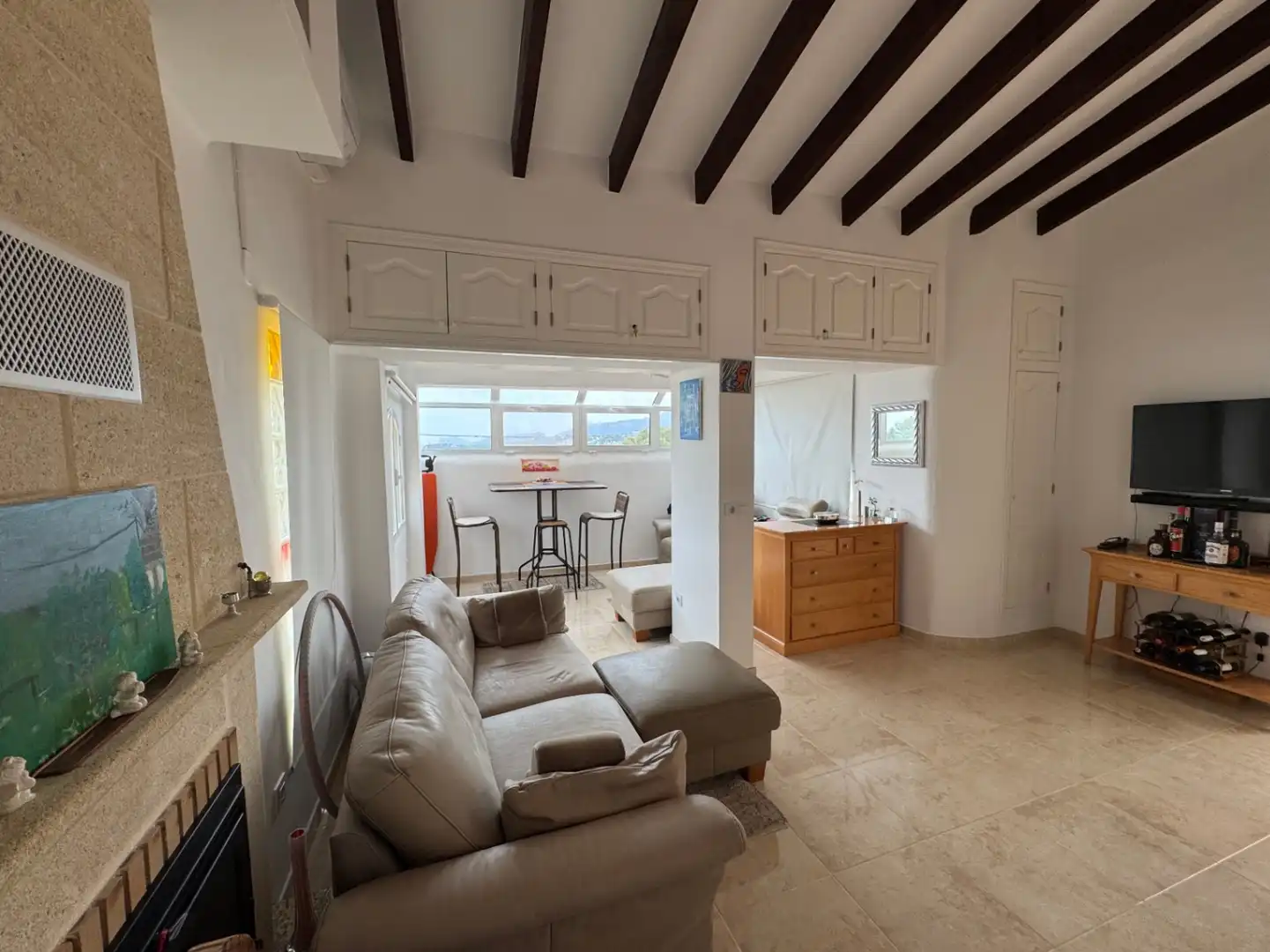 Sala de estar de Apartamento en venta en Moraira con Aire acondicionado, Calefacción y Terraza