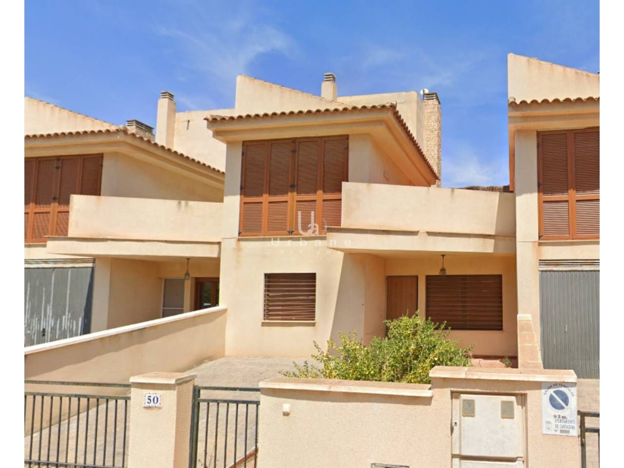 Vista exterior de Casa adosada en venta en Cartagena con Aire acondicionado, Calefacción y Jardín privado