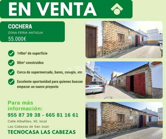 Garaje en Venta en Las Cabezas de San Juan