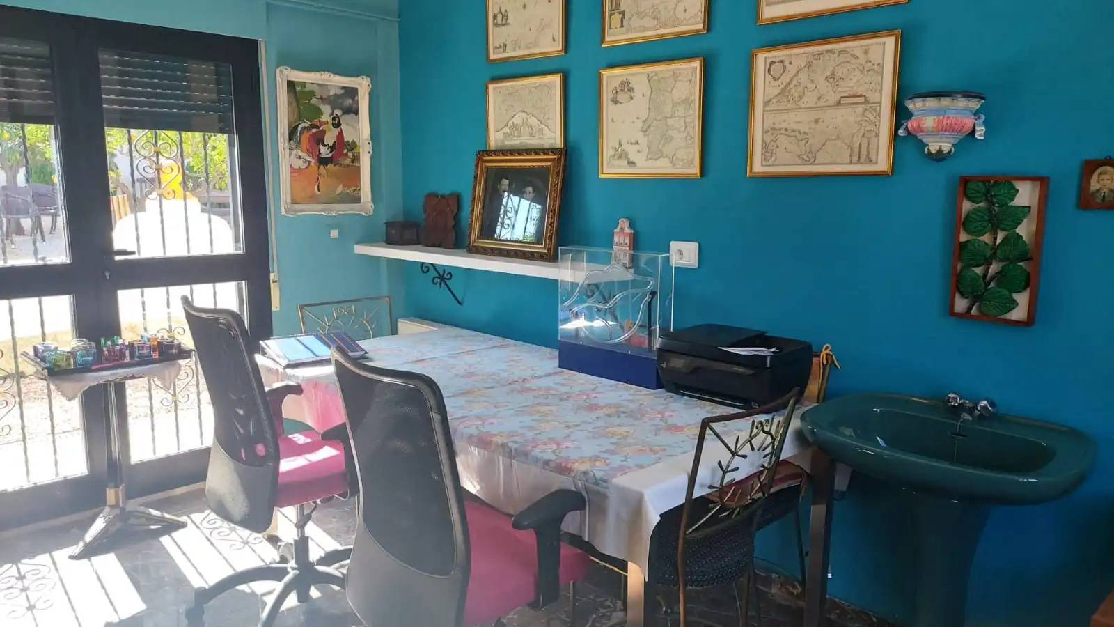 Dining room of Houses for sale in El Castell de Guadalest  with Air Conditioner, Heating and Terrace
