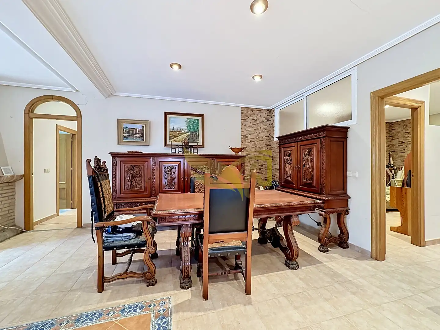 Comedor de Finca rústica en venta en Las Torres de Cotillas con Aire acondicionado, Jardín privado y Terraza