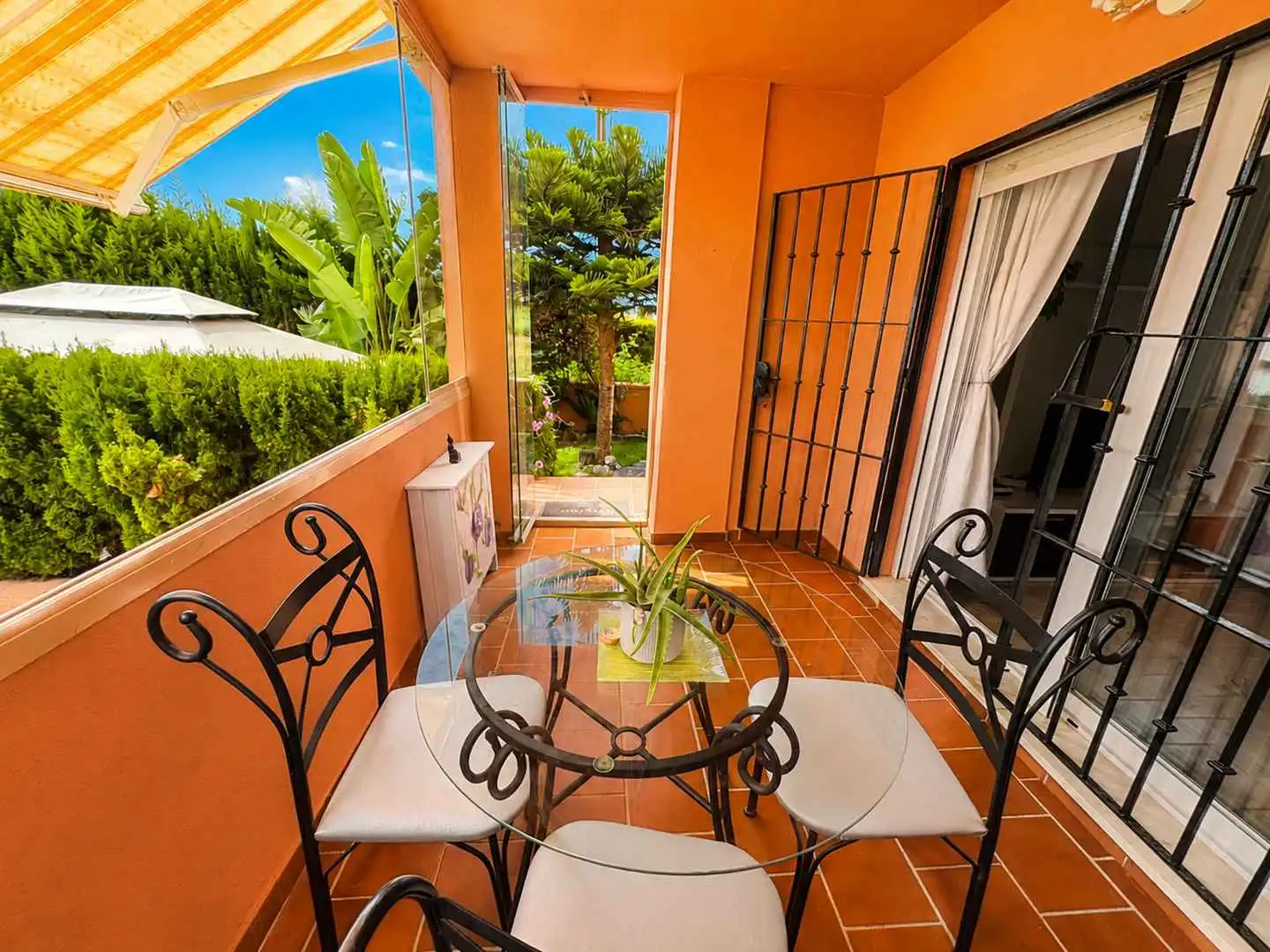 Terraza de Planta baja en venta en Manilva con Jardín privado, Terraza y Trastero