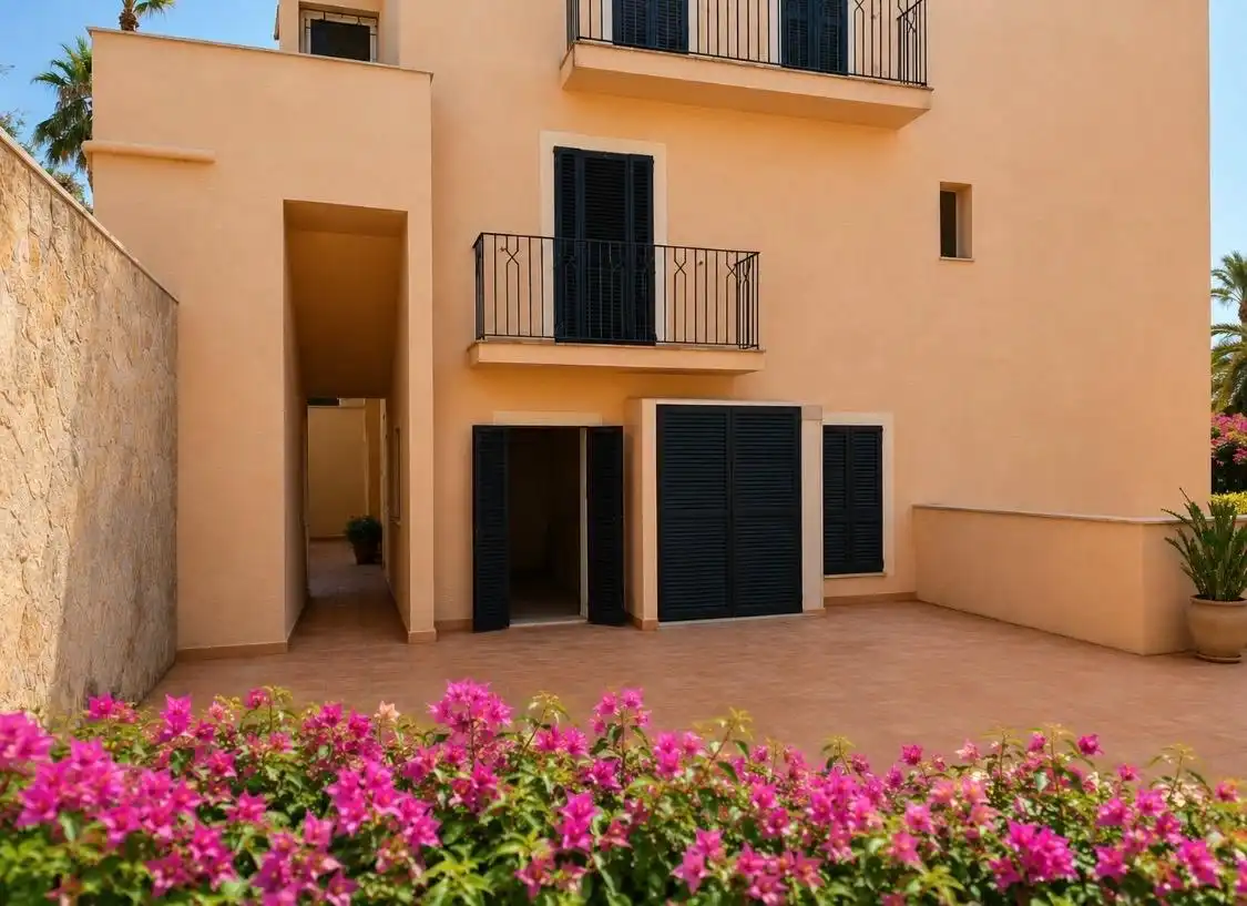 Außenansicht von Maisonette zum Verkauf in Calvià mit Klimaanlage, Heizung und Privatgarten
