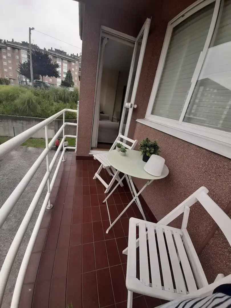 Balcony of Flat for rent in Culleredo  with Heating, Terrace and Storage room