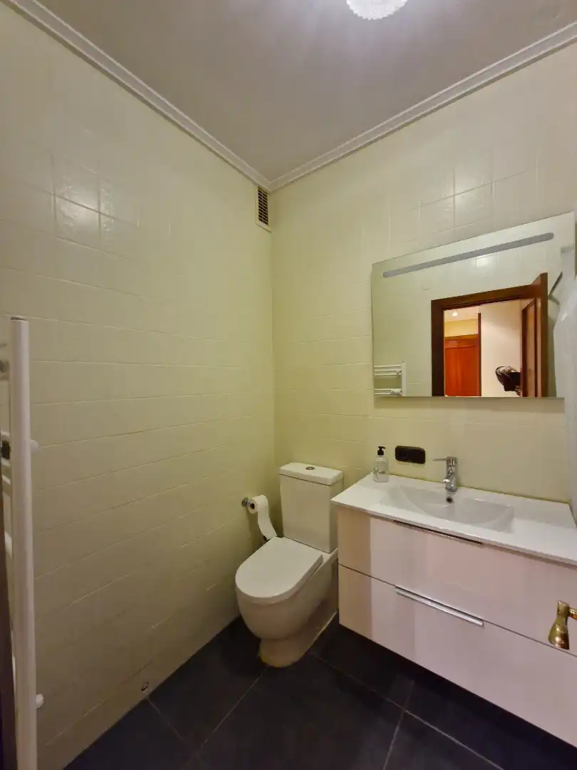 Baño de Piso de alquiler en Vitoria - Gasteiz con Calefacción, Parquet y Amueblado