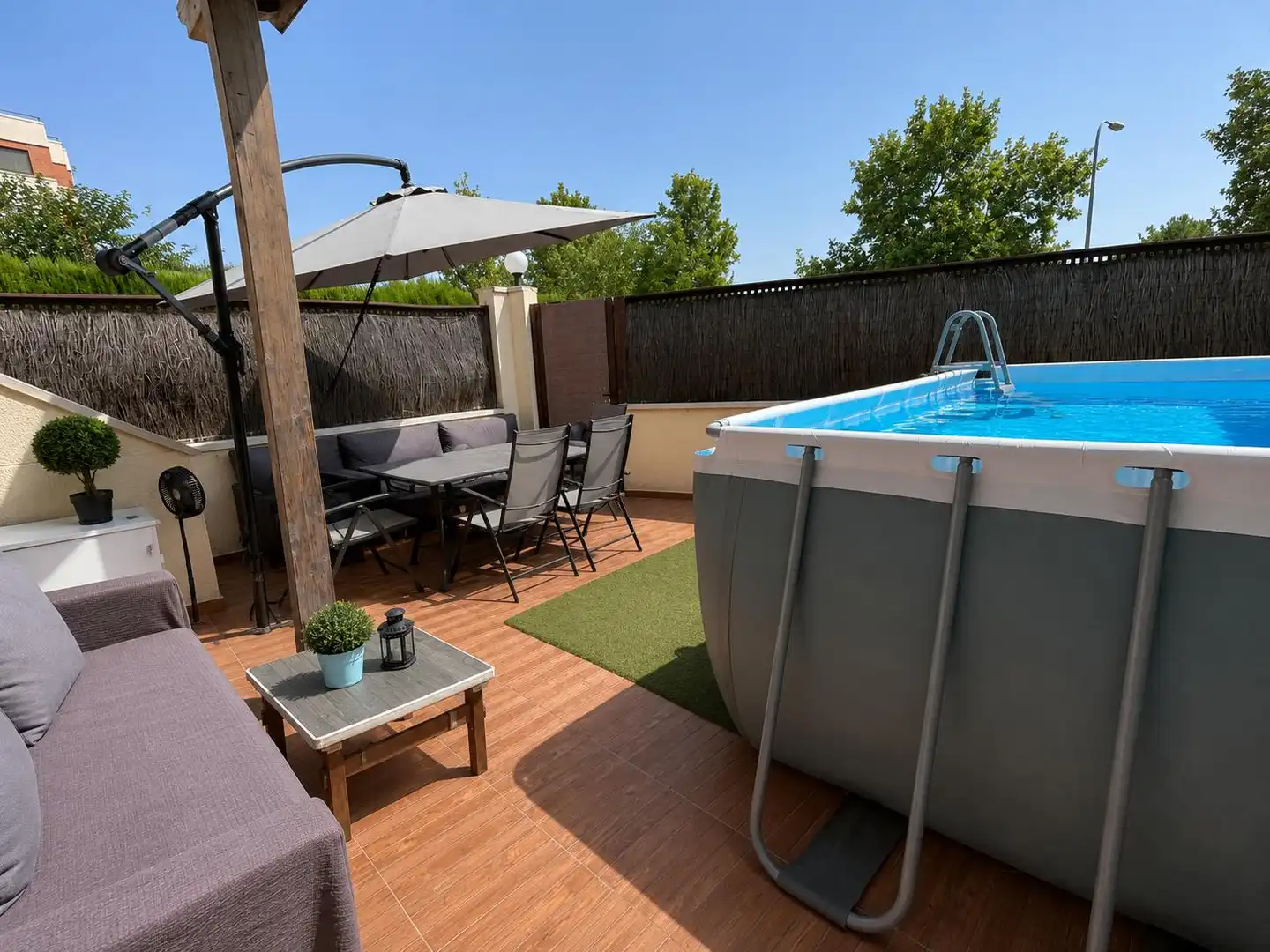 Terraza de Casa adosada en venta en Ciudad Real con Aire acondicionado, Calefacción y Jardín privado