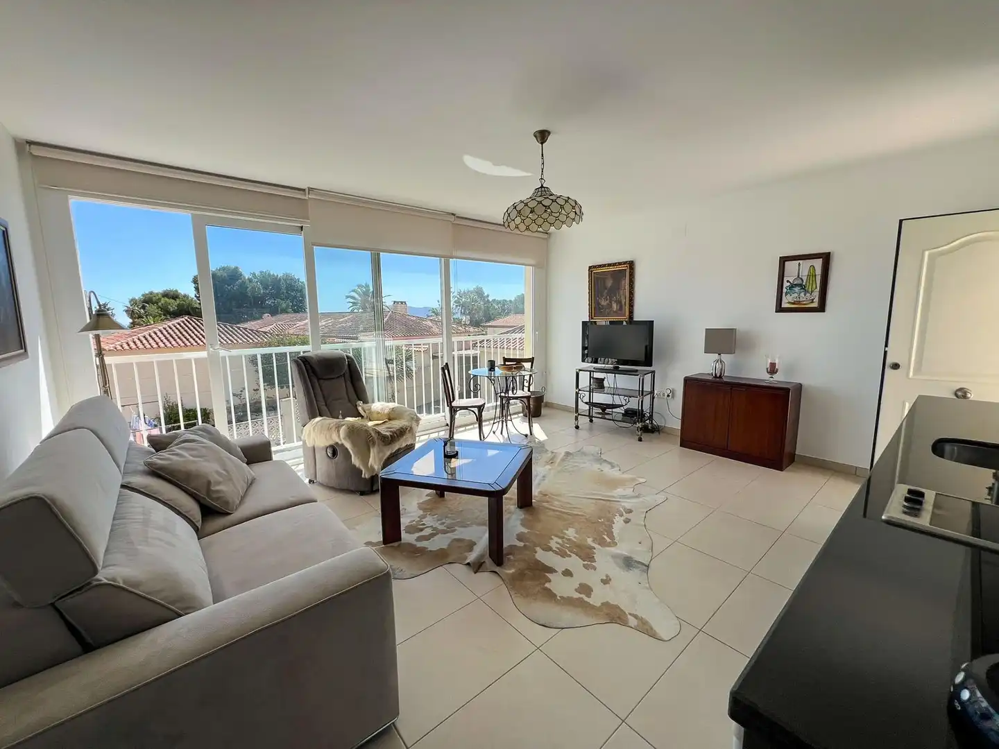 Sala de estar de Casa o chalet en venta en La Nucia con Aire acondicionado, Calefacción y Jardín privado