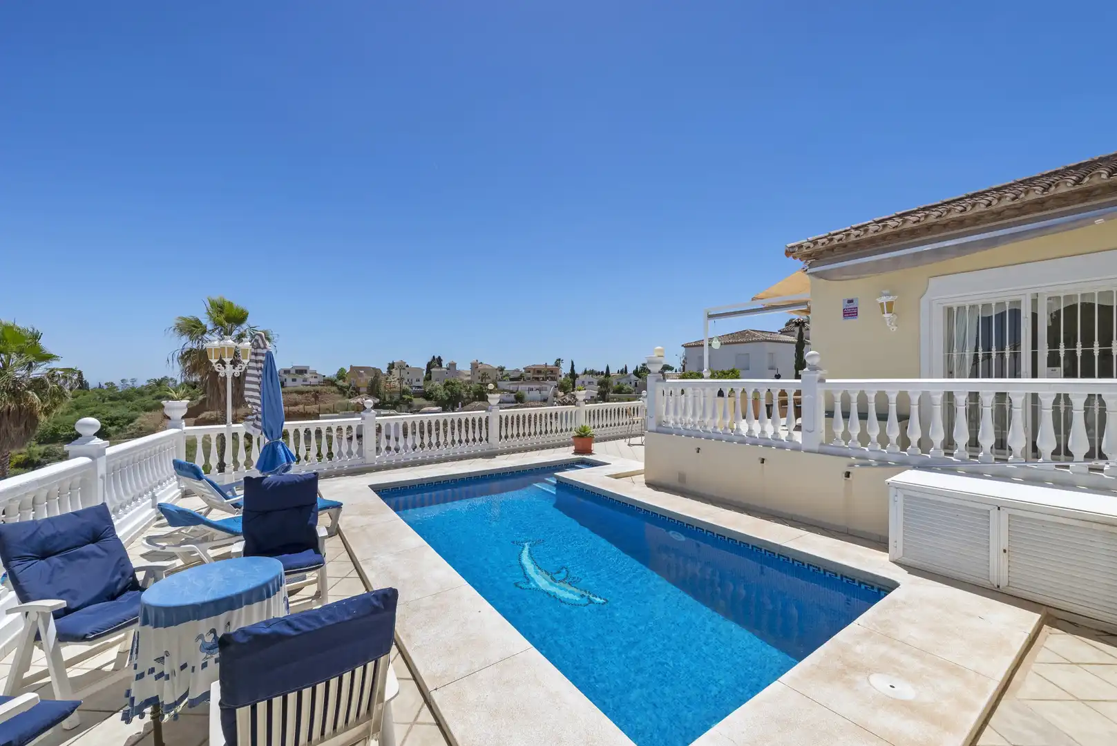 Piscina de Casa o chalet en venta en Mijas con Aire acondicionado, Jardín privado y Terraza