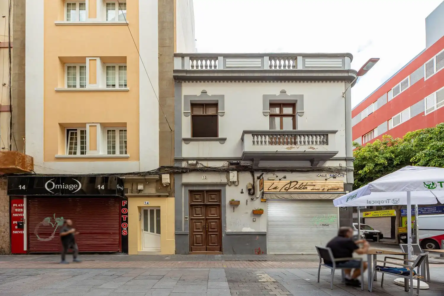 Vista exterior de Piso en venta en Las Palmas de Gran Canaria con Balcón