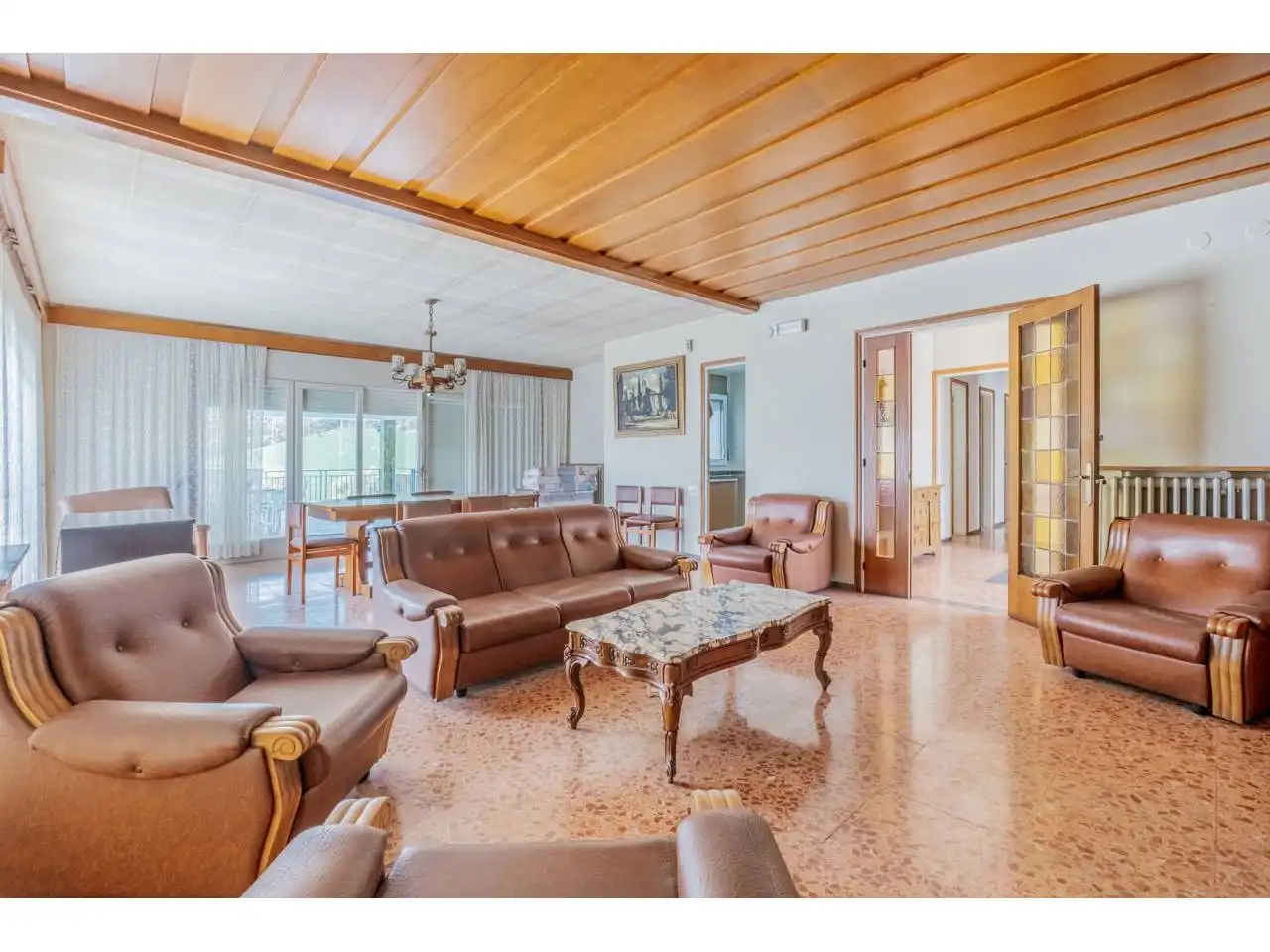 Wohnzimmer von Haus oder Chalet zum Verkauf in Matadepera mit Heizung, Privatgarten und Terrasse
