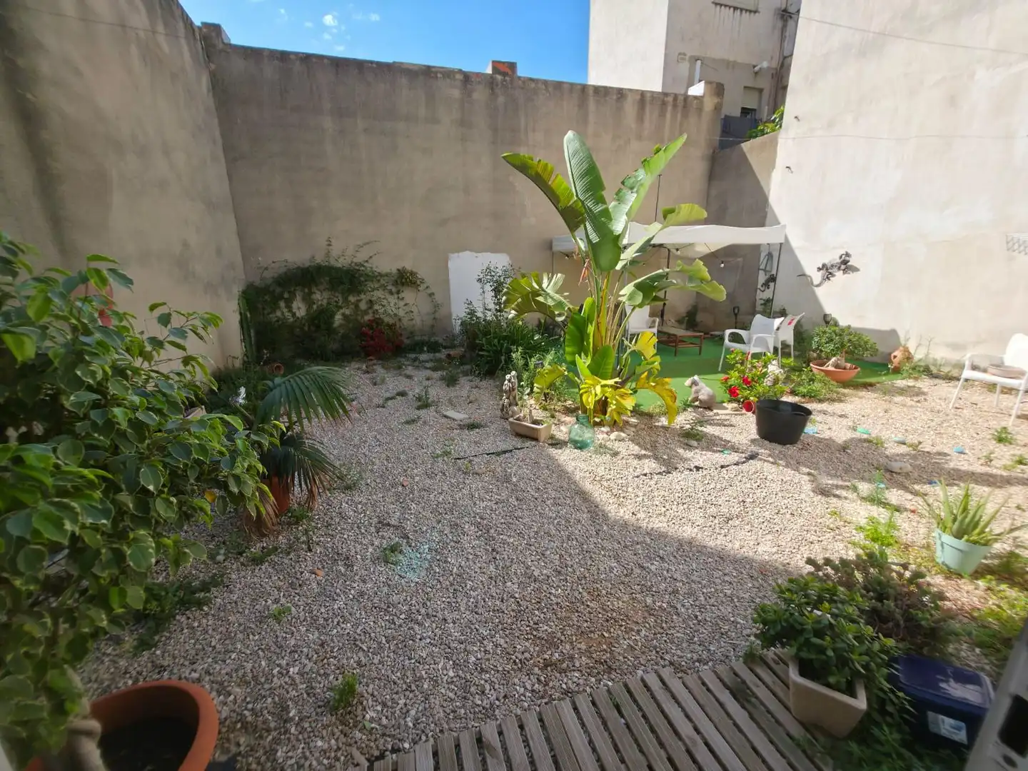 Garten von Einfamilien-Reihenhaus zum Verkauf in Ondara mit Privatgarten, Abstellraum und Schwimmbad