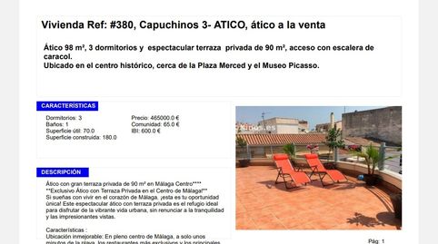 Exclusivo ático en centro histórico! Terraza