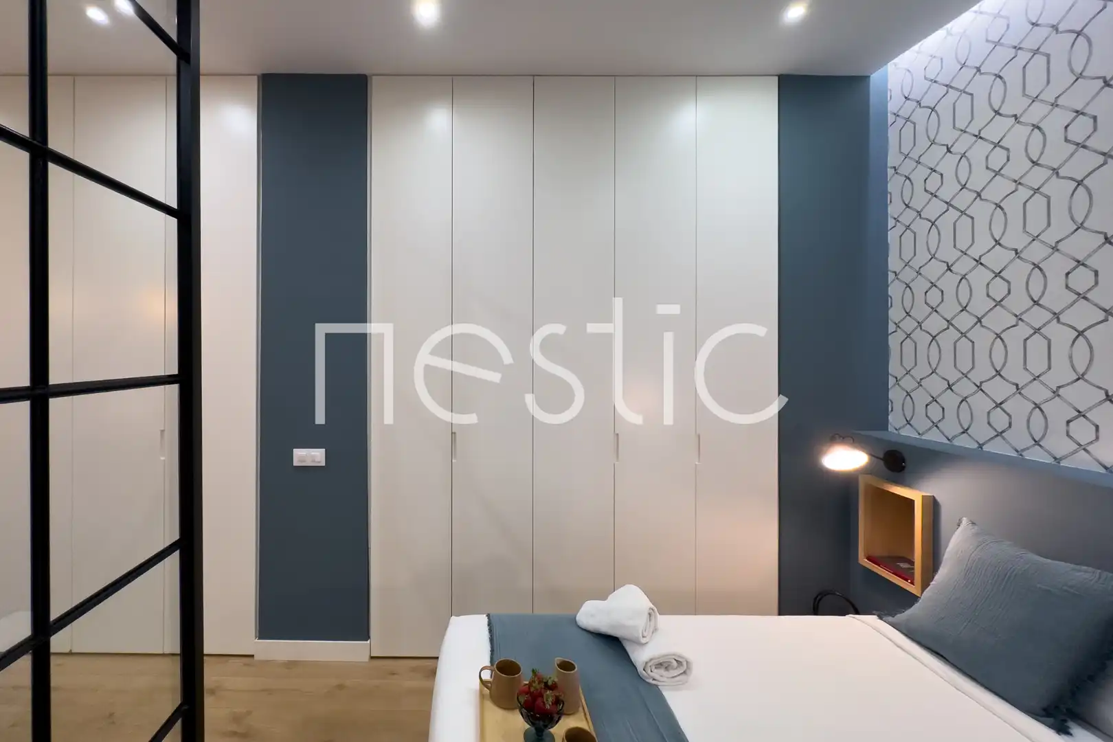 Habitación de Apartamento de alquiler en Madrid con Aire acondicionado, Calefacción y Amueblado