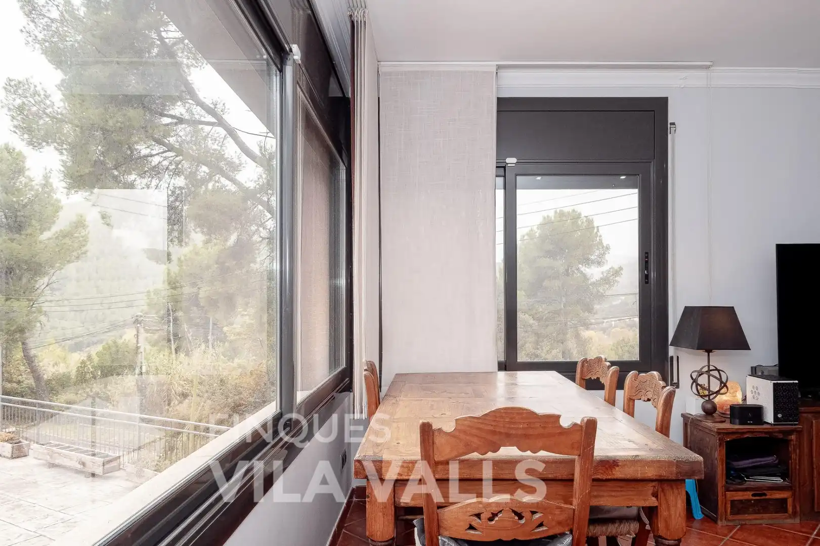 Menjador de Casa o xalet en venda en Bigues i Riells del Fai amb Jardí privat, Terrassa i Traster
