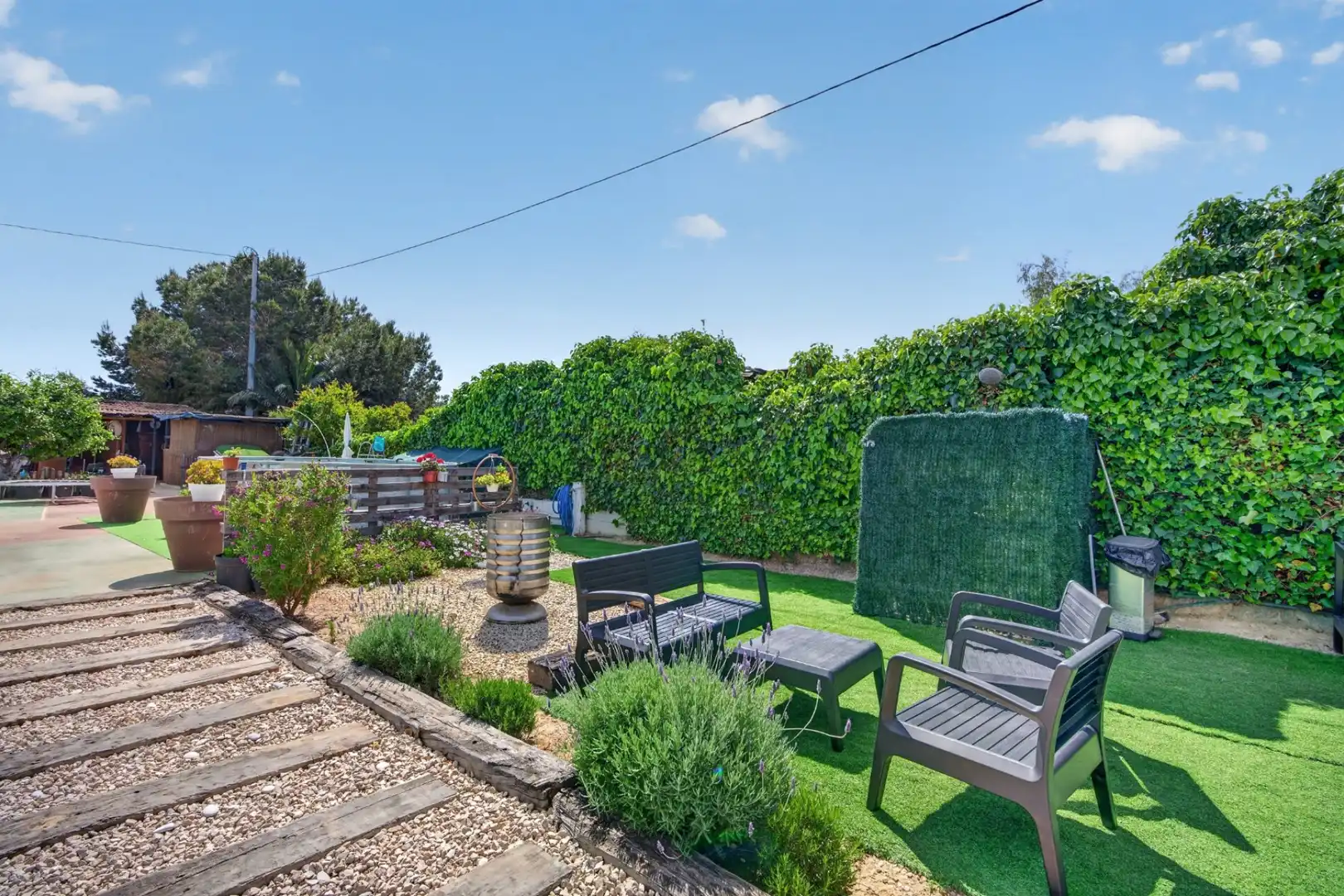 Terrassa de Casa o xalet en venda en Elche / Elx amb Aire condicionat, Calefacció i Jardí privat
