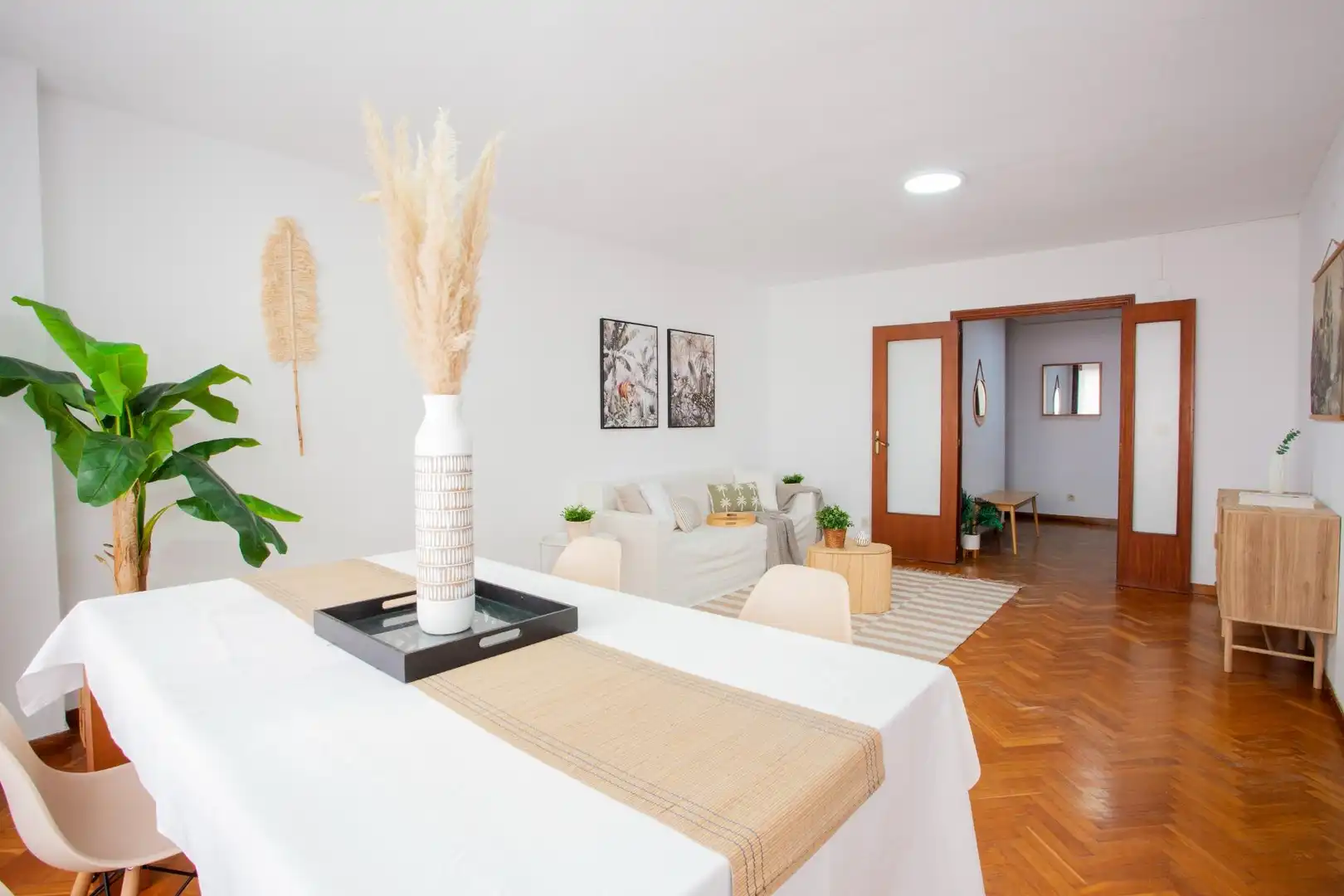 Sala de estar de Piso en venta en Alicante / Alacant con Parquet, Terraza y Balcón