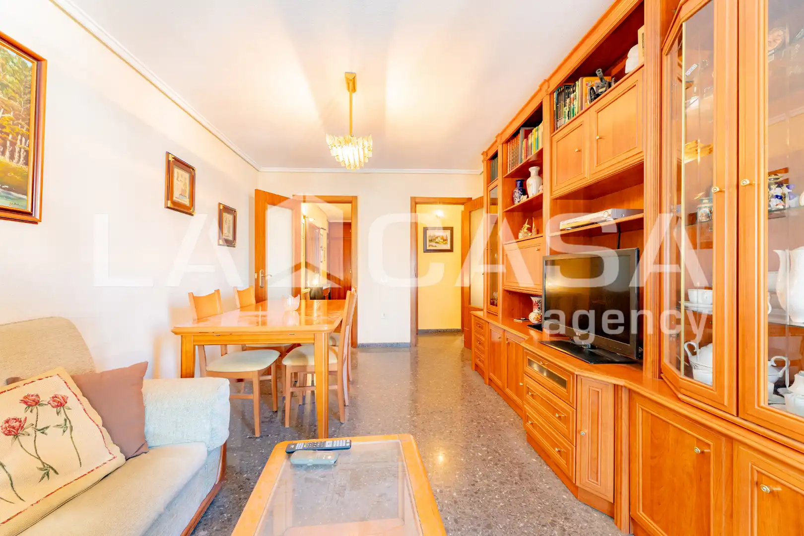 Living room of Flat for sale in Valencia  with Air Conditioner and Balcony