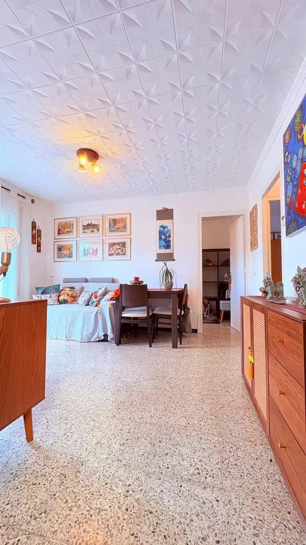Wohnzimmer von Dachboden zum Verkauf in Castellar del Vallès mit Heizung und Terrasse