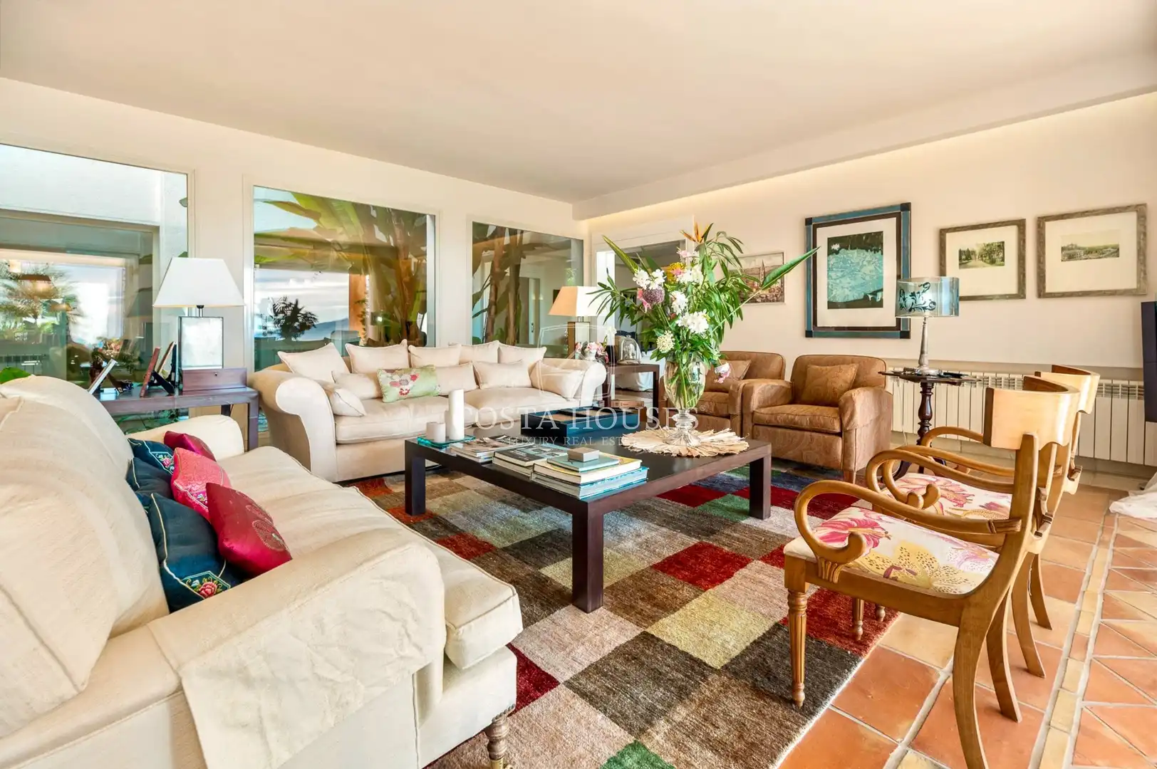 Sala de estar de Casa o chalet en venta en Altea con Aire acondicionado, Jardín privado y Terraza