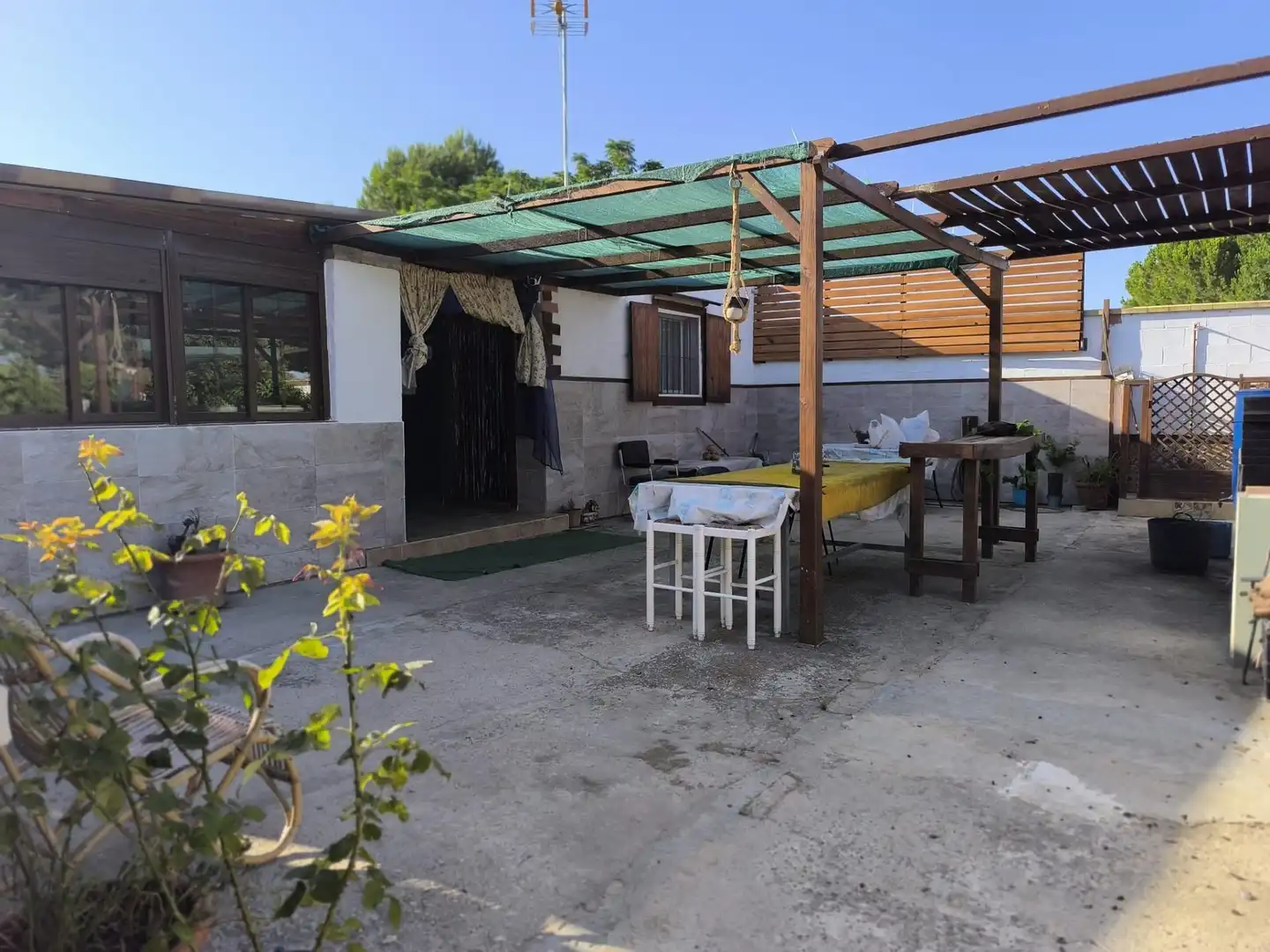 Terrace of Country homes for sale in Puerto Real  with Private garden and Swimming Pool