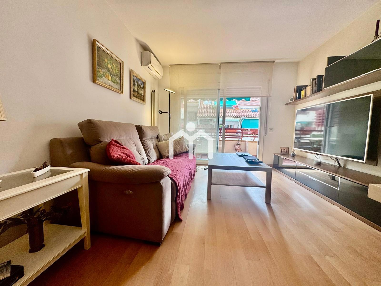 Sala de estar de Piso en venta en Vilassar de Mar con Aire acondicionado, Calefacción y Parquet