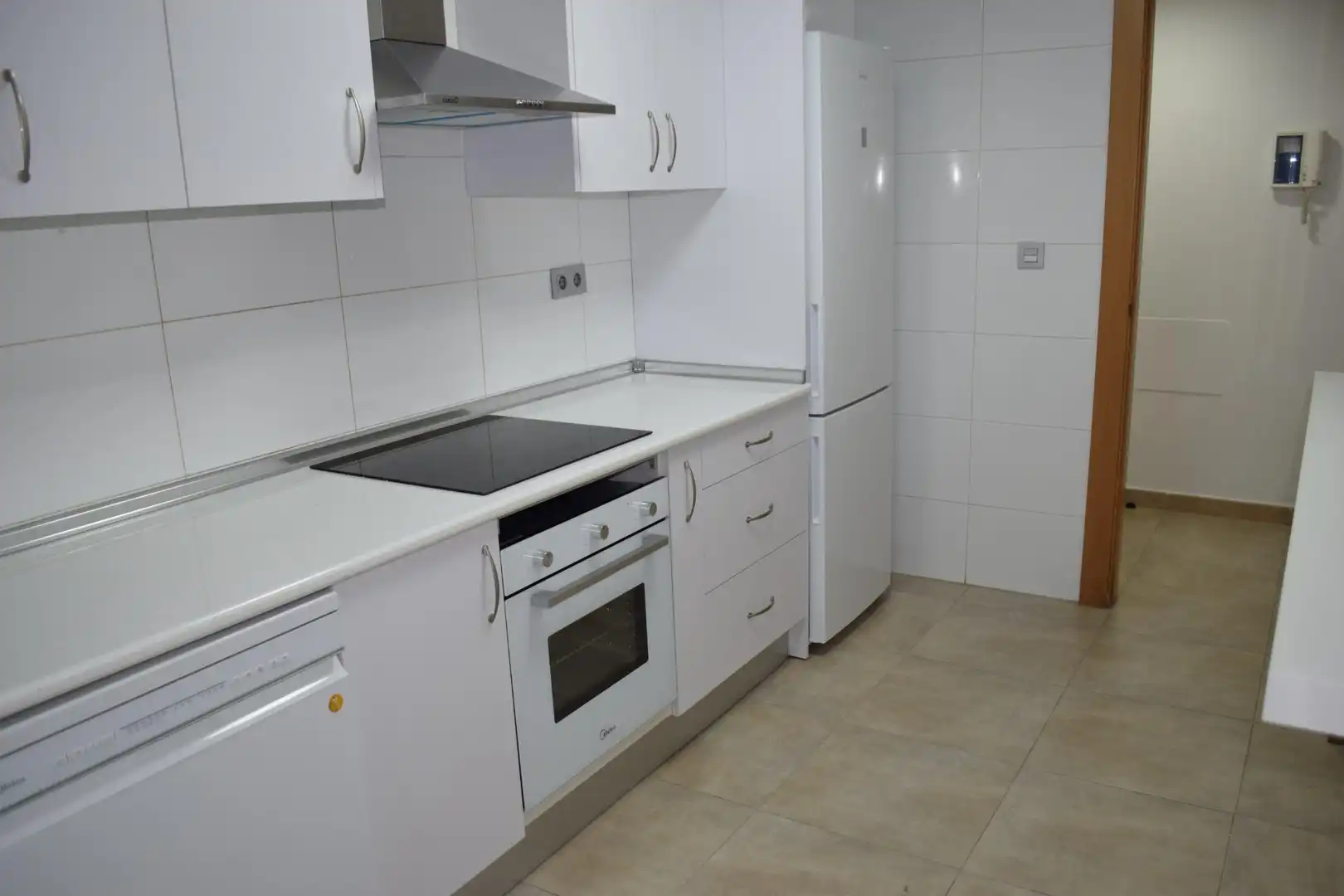 Cuina de Pis de lloguer en Murcia amb Terrassa i Balcó